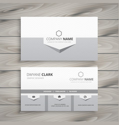 Clean Gray Business Card