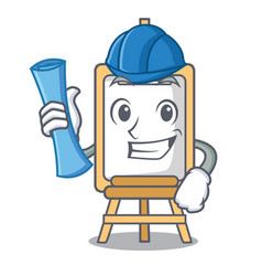 Architect Easel Character Cartoon Style