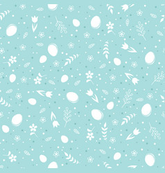 Easter Floral Seamless Pattern