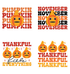 Thanksgiving Retro Svg Design Bundle