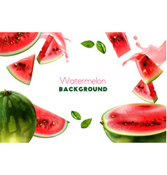 Watermelon Realistic Frame