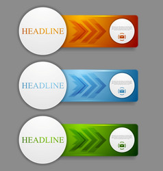 Abstract Web Headers Design Banners