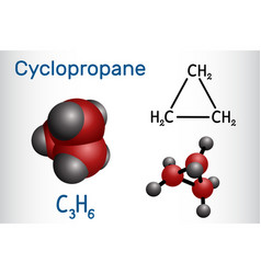 Cyclopropane Cycloalkane Molecule