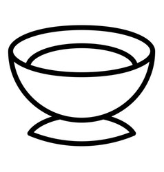 Pea Cream Soup Icon Outline Lentil Bowl