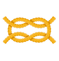 Reef Knot Icon Flat Isolated