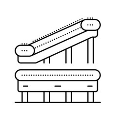 Conveyor Belt Manufacturing Engineer Line Icon