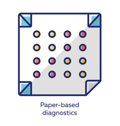 Paper-based Diagnostics White Color Icon