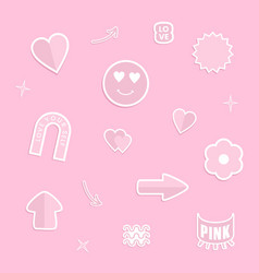 Pink Set Sticker