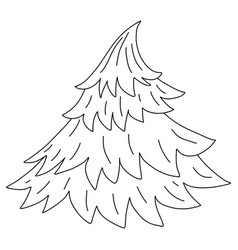 Christmas Tree Doodle Cartoon Element Sketch