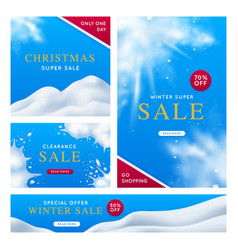 Winter Sale Poster Set