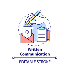 Written Communication Concept Icon