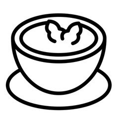 Potato Cream Soup Icon Outline Cheese Food