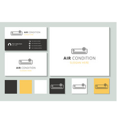 Air Condition Logo Design With Editable Slogan