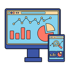 Data Analysis Concept With Computer