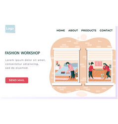 Fashion Workshop Landing Page Template Designers