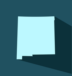 New Mexico Map Icon With 3d