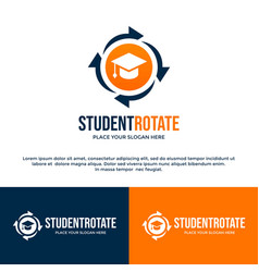 Student Exchange Or Rotate Logo Template