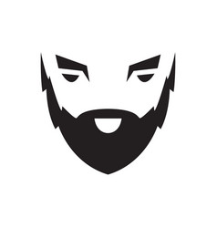 Bearded Man Icon Logo