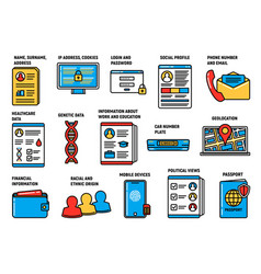 Gdpr Icons Personal Data Protection Eu Regulation