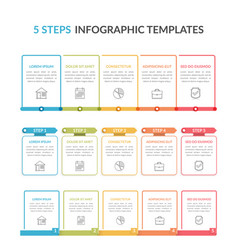 Infographic Templates With Five Steps