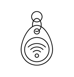 Trinket Rfid Line Icon