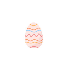 Cute Easter Egg Drawing Cartoon Flat