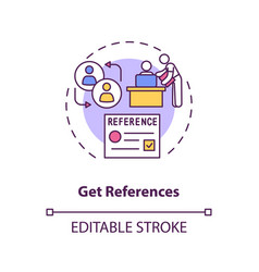 Get References Concept Icon