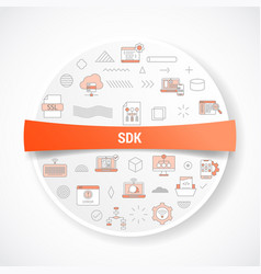 Sdk Software Development Kit Concept With Icon