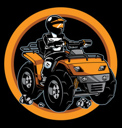 Atv Quad Bike Mascot