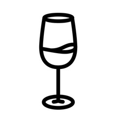 Goblet Wine Glass Line Icon