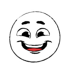 Hand Drawn Laugh Emoticon