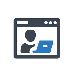 Freelance Online Work Icon