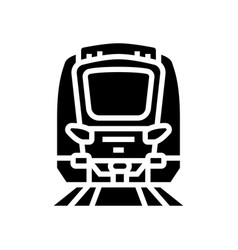 Metro Subway Transport Vehicle Glyph Icon