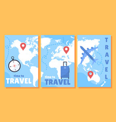 Travel Banners Set