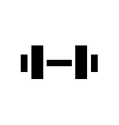 Dumbbell Silhouette Icon Or Muscle Training Tool