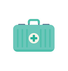 First Aid Kit Icon Flat Physical Therapist