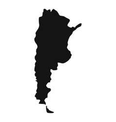 Argentina map icon outline style Royalty Free Vector Image