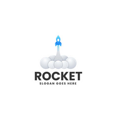 Logo Rocket Gradient Colorful Style