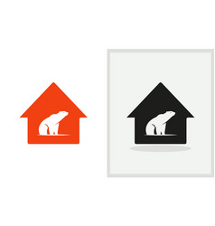 Bear House Logo Design Home Logo With Polar