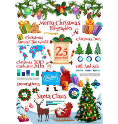 Christmas Holiday Infographics Template