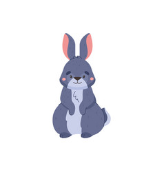 Cute Rabbit Cartoon Drawing For Kids Flat