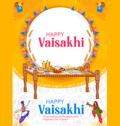 Happy Vaisakhi Punjabi Spring Harvest Festival