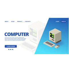 Web Template With A Old Computer