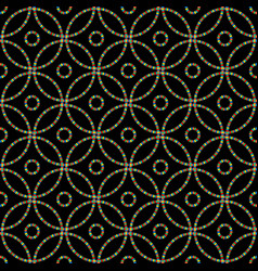 Interlocking Circles Geometric Seamless Pattern