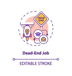 Dead-end Job Concept Icon