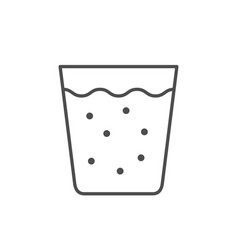 Glass Of Water Line Icon