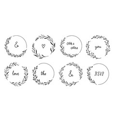 Wreath Leaf Circle Border Frame