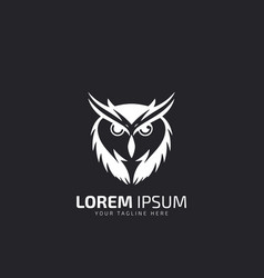 Aggressive Owl Logo Icon Design Night Hunter Logo