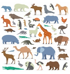 Animals set new big Royalty Free Vector Image - VectorStock