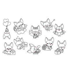 Collection Of Kawaii Bat Coloring Page